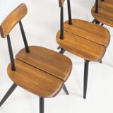 Laukaan Puu set of four ‘Pirkka’ dining chairs by Ilmari Tapiovaara