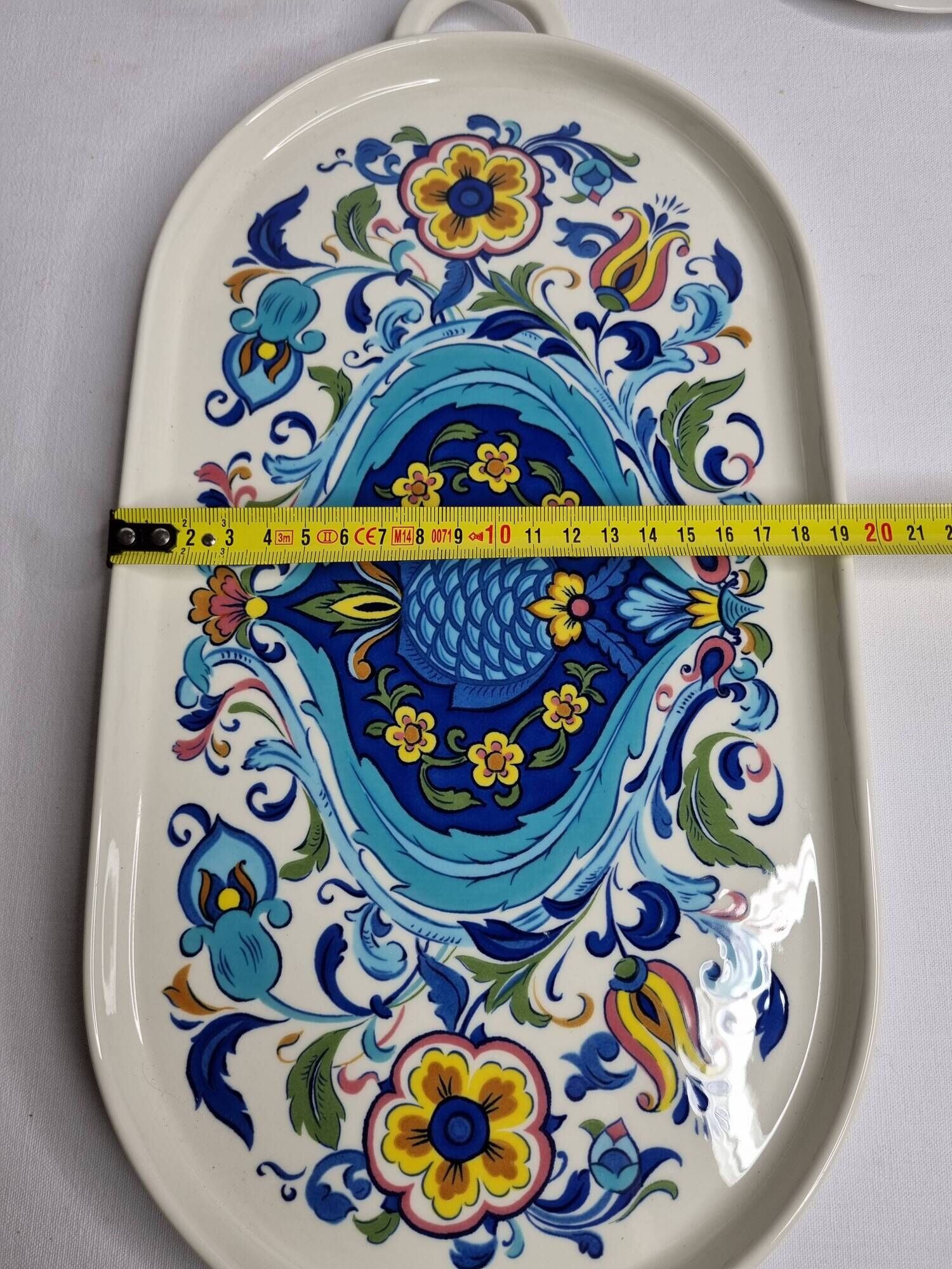 Coffee service, four cups and a tray, Izmir, Villeroy and Boch, 1970s