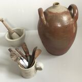 Pot jarre en grès vernissé