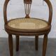Vintage Louis XVI style chair – Cane seat, lyre-shaped back