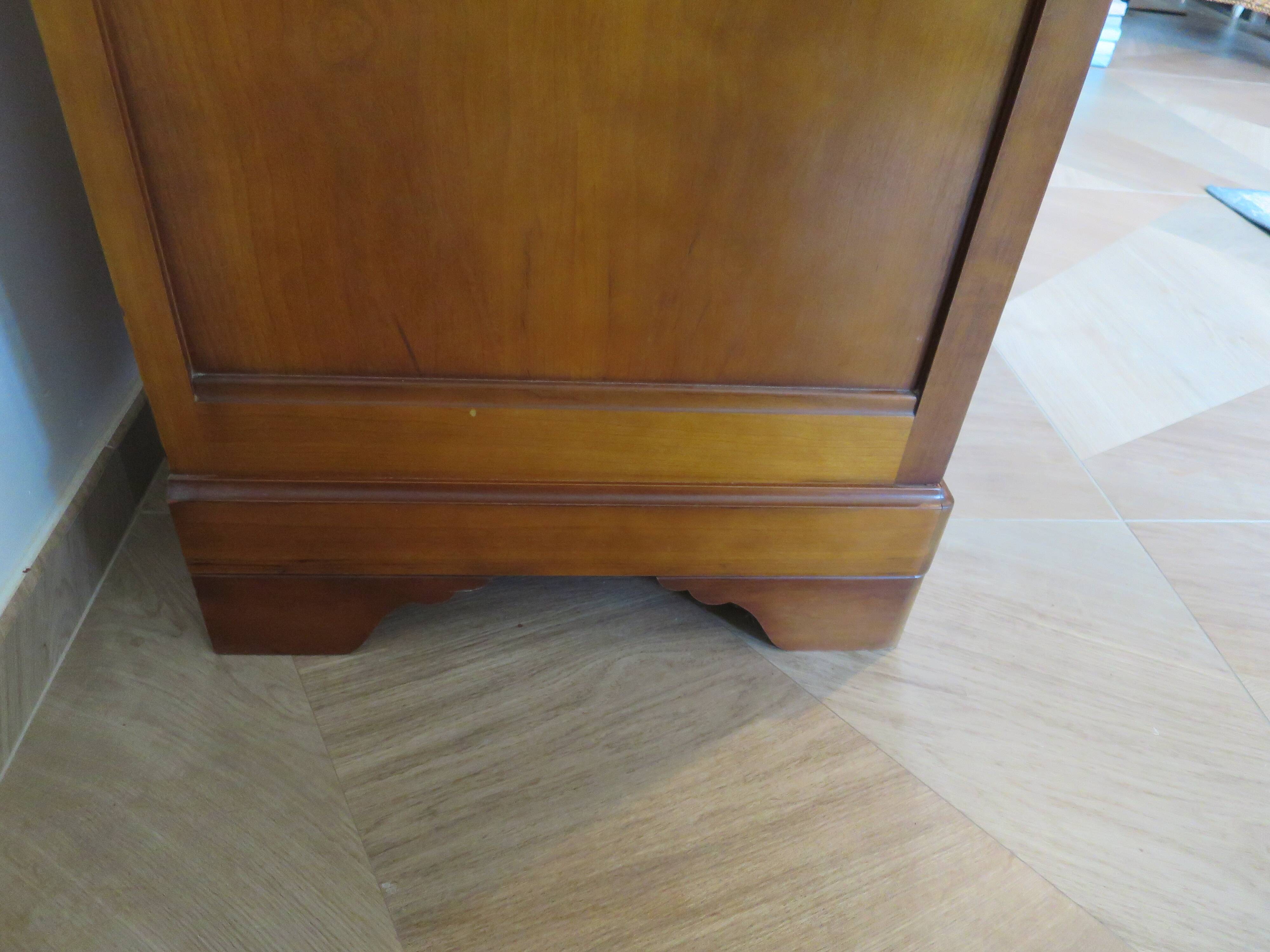 Louis Philippe style cherry wood chest of drawers