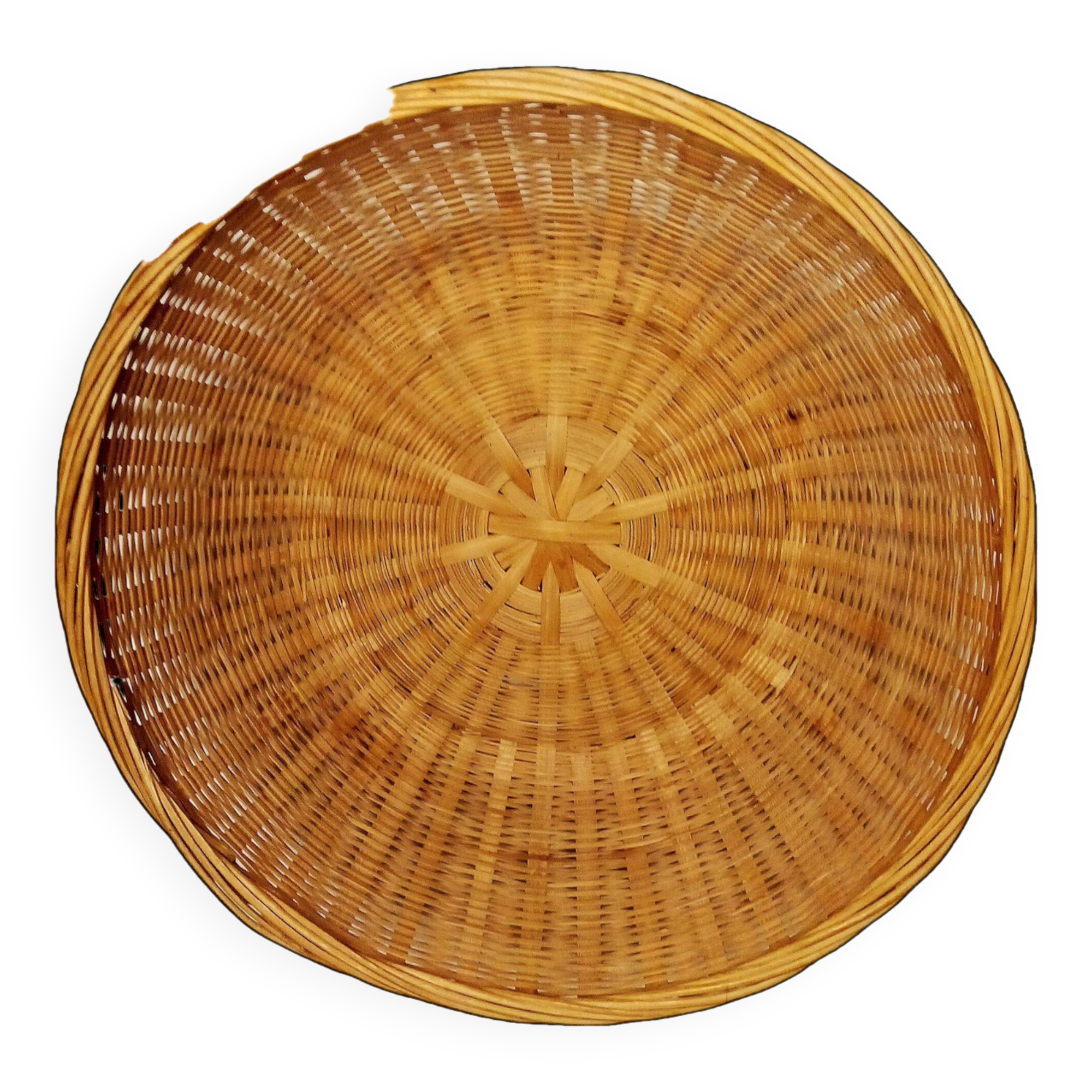 Corbeille osier vintage