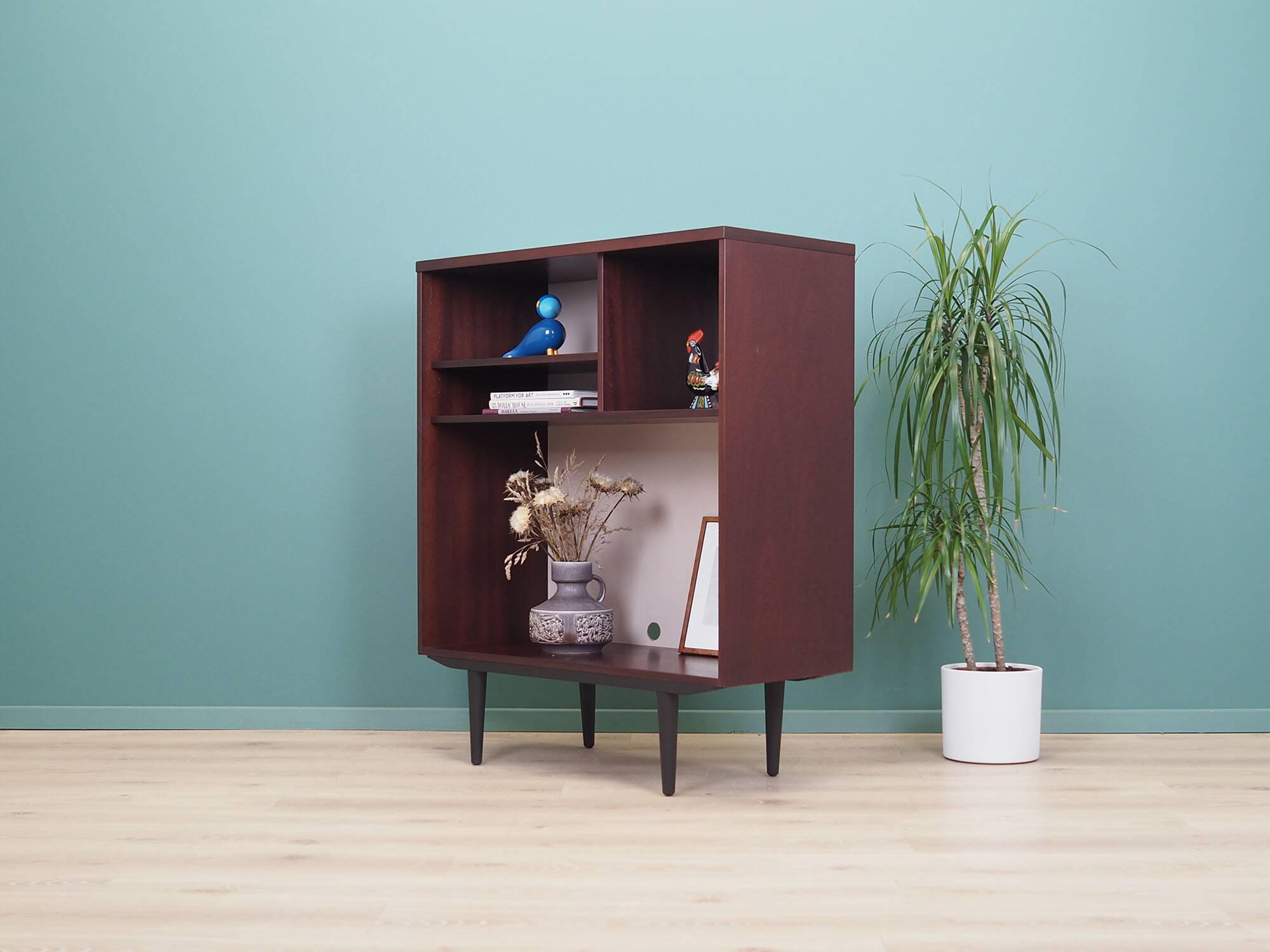Mahogany bookcase, Swedish design, 1960s, manufacturer: Ulferts