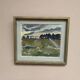 Oil on Canvas “Evening at Haymaking Time” by Bernhard Önstad, Framed 48.5×43cm
