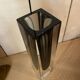 Murano vase in blown glass, smoked and crystal.