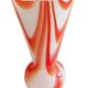 Carlo Moretti Murano Glass Vase, Marbled Decor, Italy, 1960s