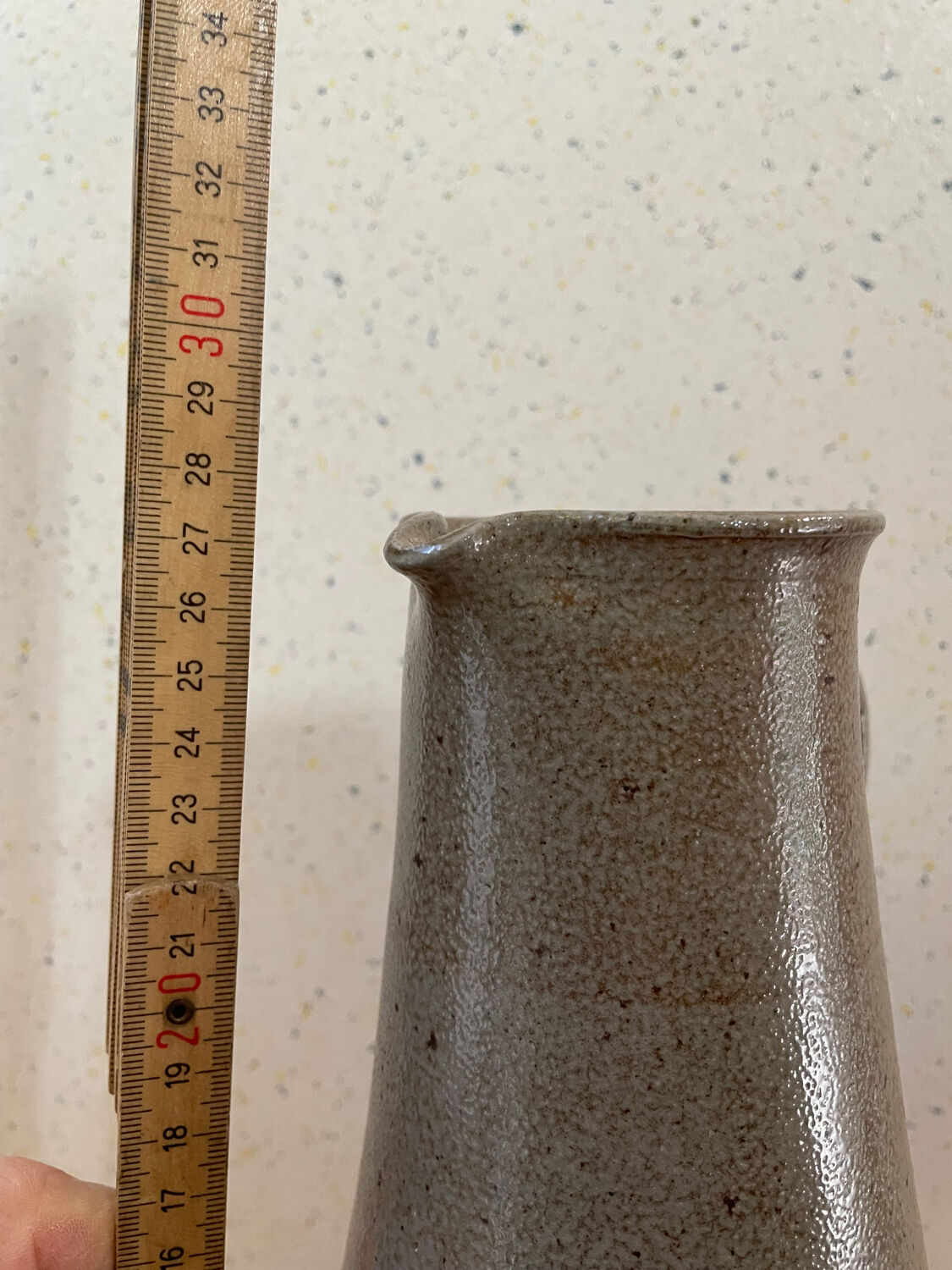 Jug, stoneware carafe, 1950s-60s