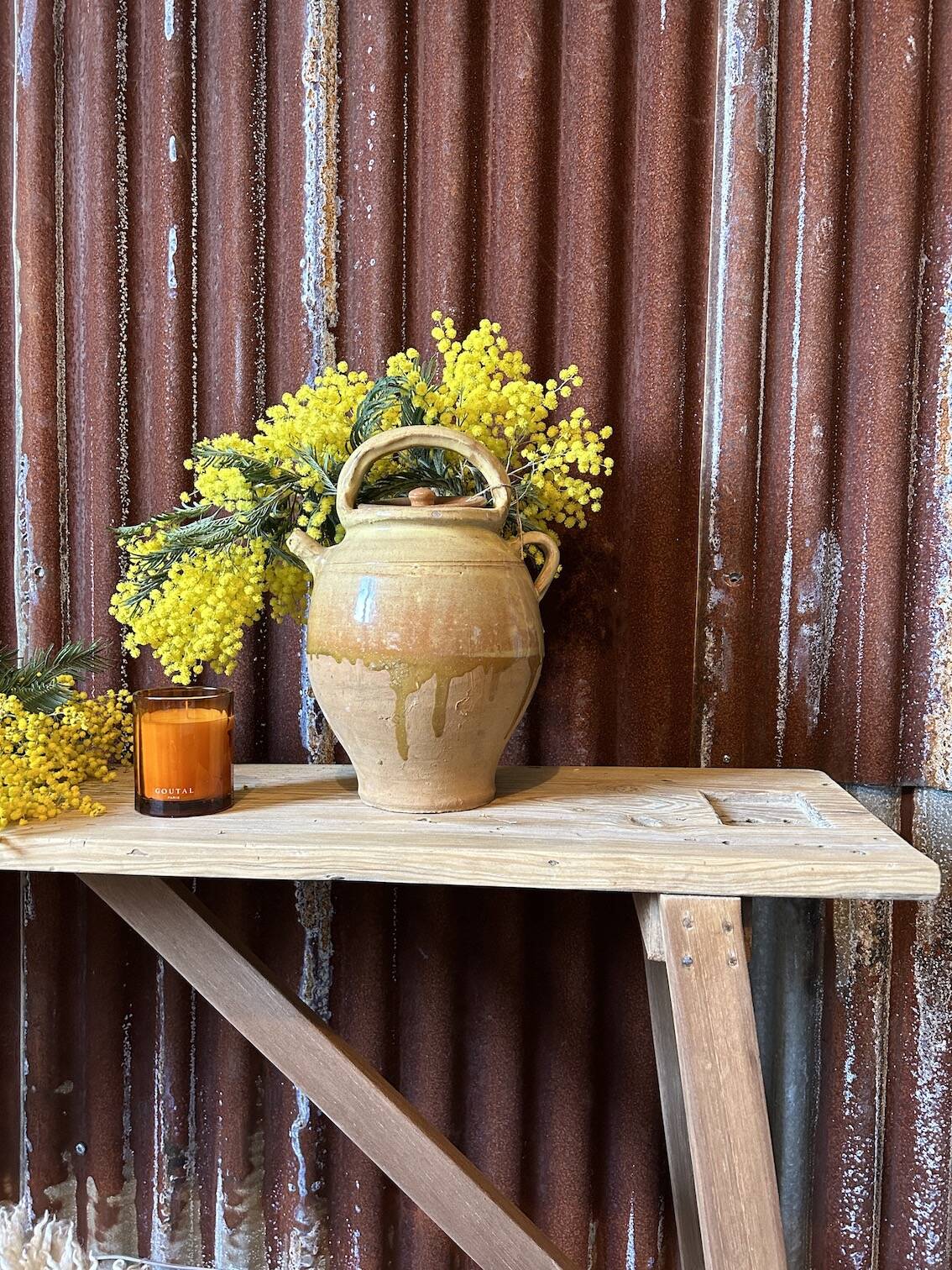 Large terracotta jug