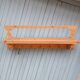 Antique carved wooden wall shelf