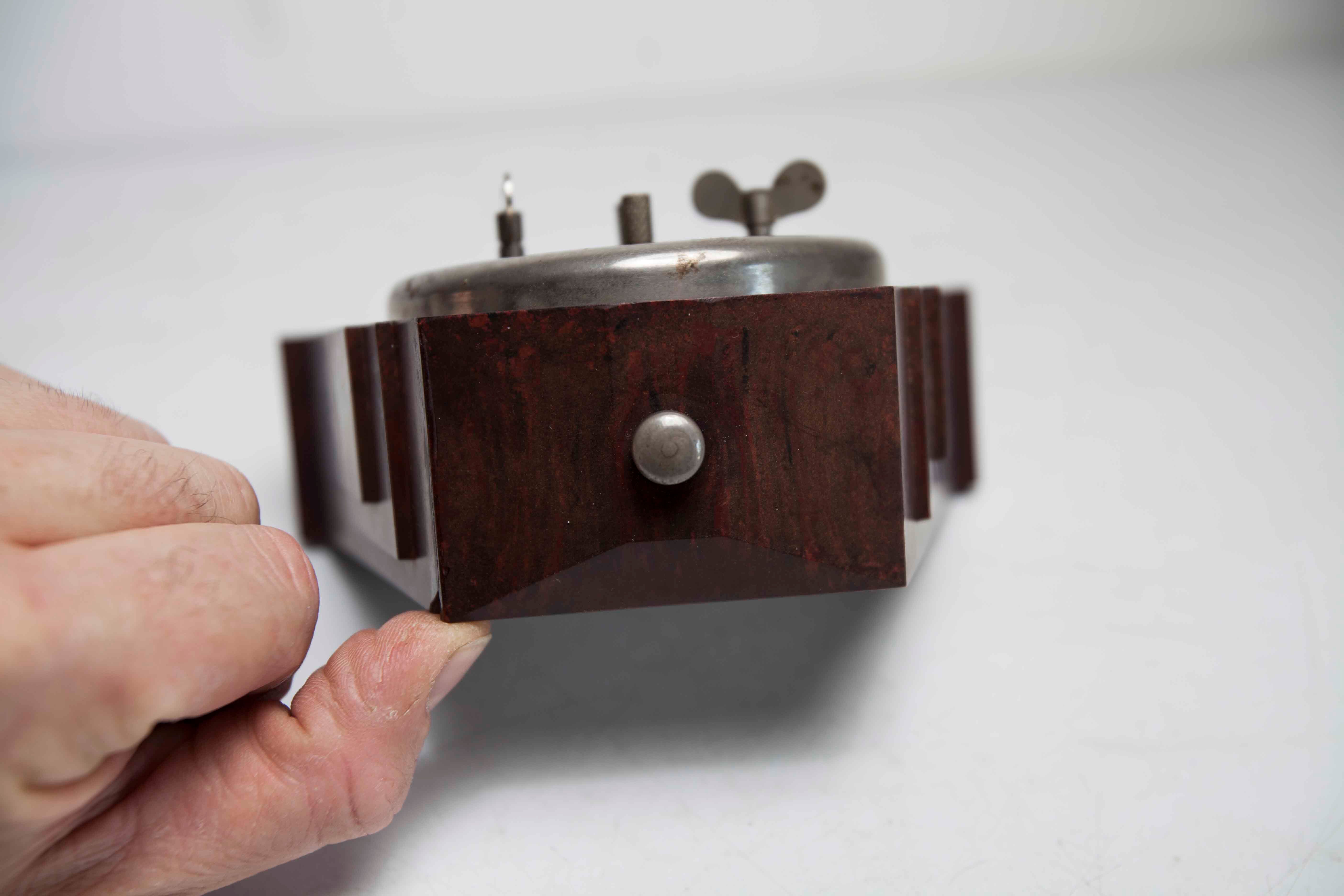 Alarm clock Mechanical clock Japy 1930 bakelite