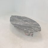 Italian marble leaf shape coffee table, 1980's