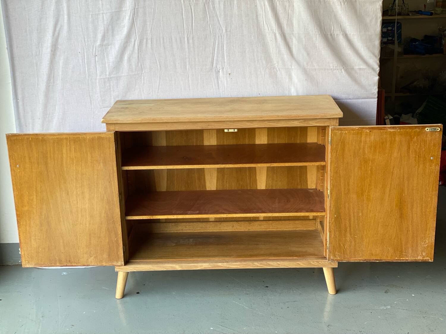 Vintage Scandinavian chest of drawers from the 60s restored