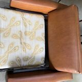 Fauteuil chauffeuse skaï 60’s