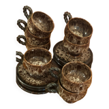 Vallauris speckled coffee service