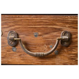 Old teak storage cabinet with 21 drawers