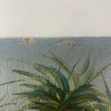 Old painting, orientalist landscape, signed, XX century