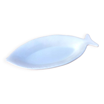 White ceramic serving dish / Fish shape