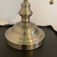 Antique banker's lamp in bronze and green opaline, Art Deco