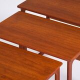 Nest of Teak Tables by Johannes Andersen for CFC Silkeborg, Denmark, 1950s, Set of 3