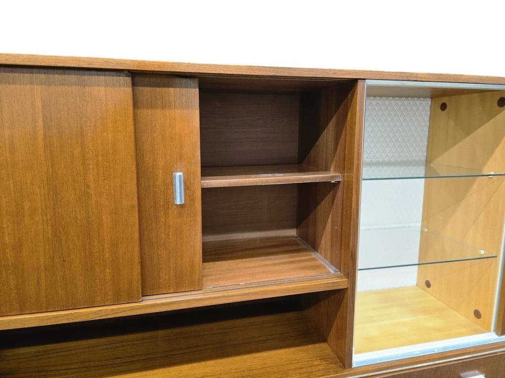 vintage XL wooden armoire / midboard / wall unit