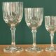18 art deco walking glasses: service for 6 people (water, wine, liqueur)