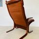 Vintage norwegian leather Siesta chair & ottoman by Ingmar Relling