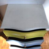 Painted English style chest of drawers