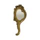 Old Gold Hand Mirror Make Up Mirror Classic Baroque Style