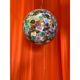 Multicolored Murrine Sphere in Contemporary Murano-Style Glass