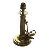 Lamp base, base on an old candlestick, cellar rat, in brass, copper, old, collector