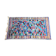 Tapis boucharouite bleu damier 117x200