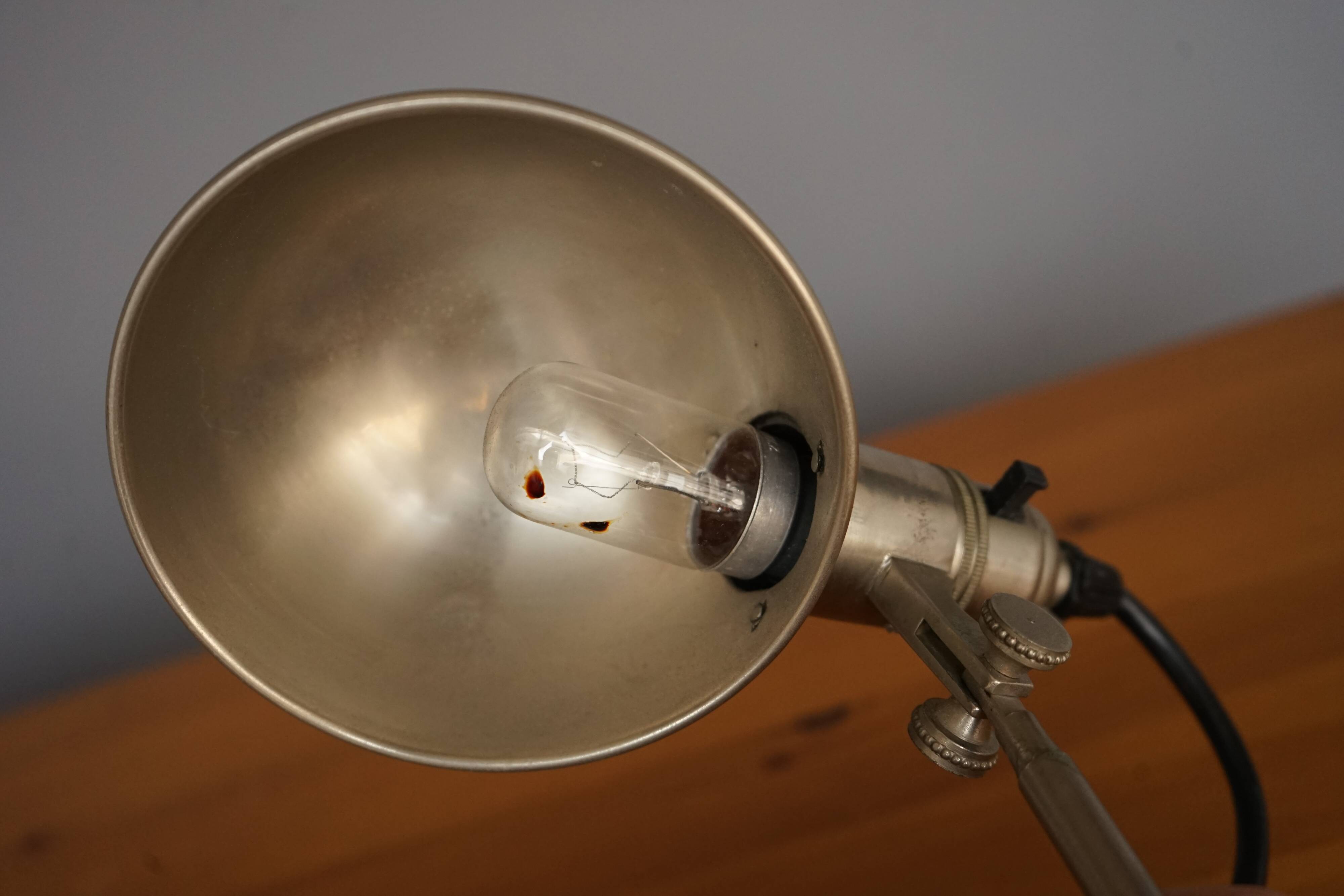 Lampe articulée industrielle, années 1930