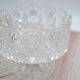 Crystal fruit cup with rounded edges