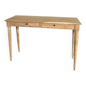 Raw wood console