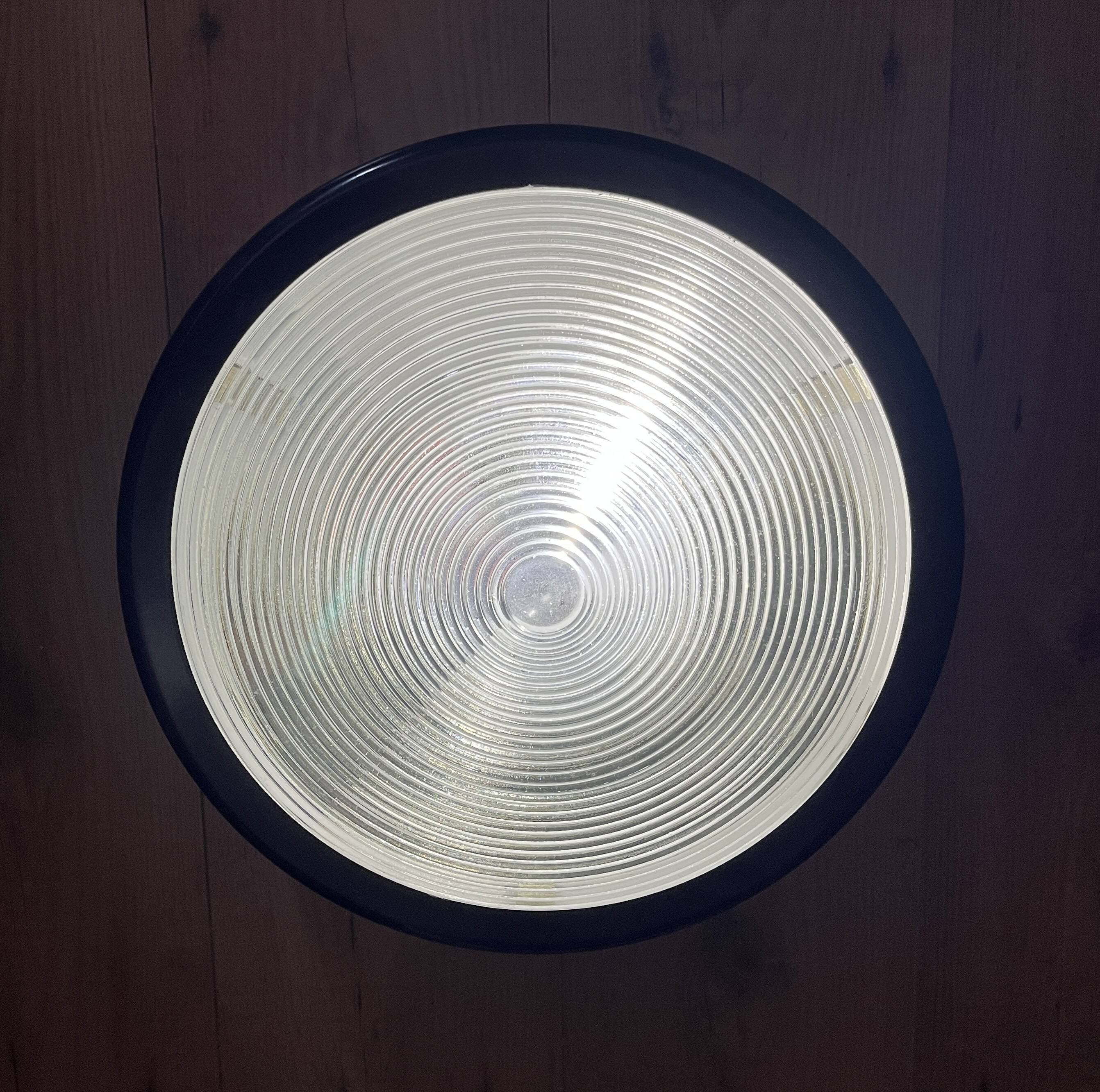 Pair of large Holophane Thorn Europhane vintage wall lights (1990)