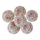 Lot 6 dessert plates Johnson Brothers Rose Chintz series