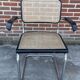 Set of 4 chairs model B64 Cesca with armrests in Black and Chrome