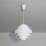 Danish hanging lamp in plexiglas of Brylle and Jacobsen 1970