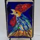 Lamp atmosphere vintage rooster in glass mosaic 1960