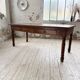Table de ferme ou table de drapier noyer massif 1900