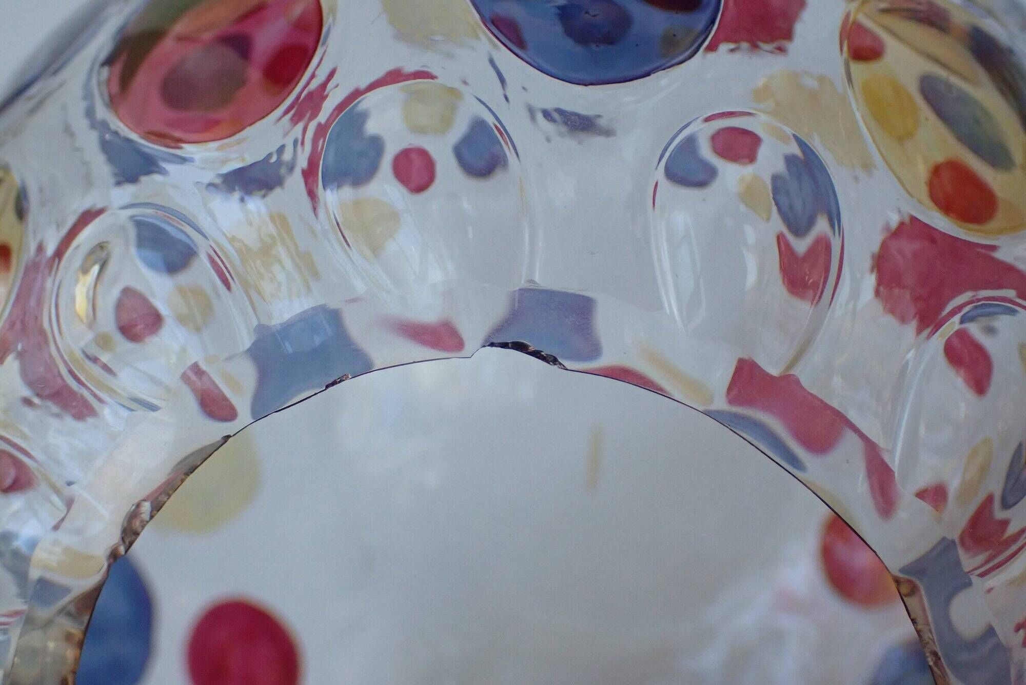 Vintage round vase - Bohemia 1960 - "Nemo" Borske Sklo by Max Kannegiesser