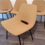 Suite of 4 chairs of Pierre Guariche model amsterdam . 1955