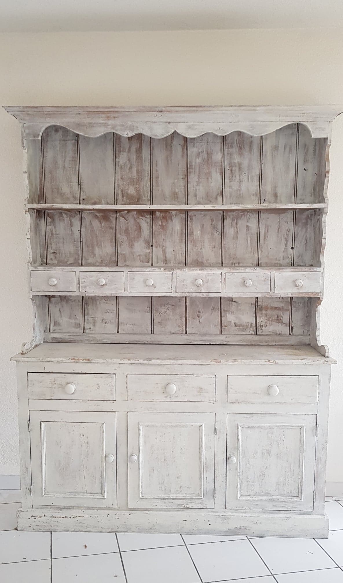 English solid pine vessel