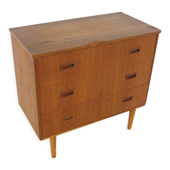 Scandinavian teak chest of drawers, Sweden, 1960