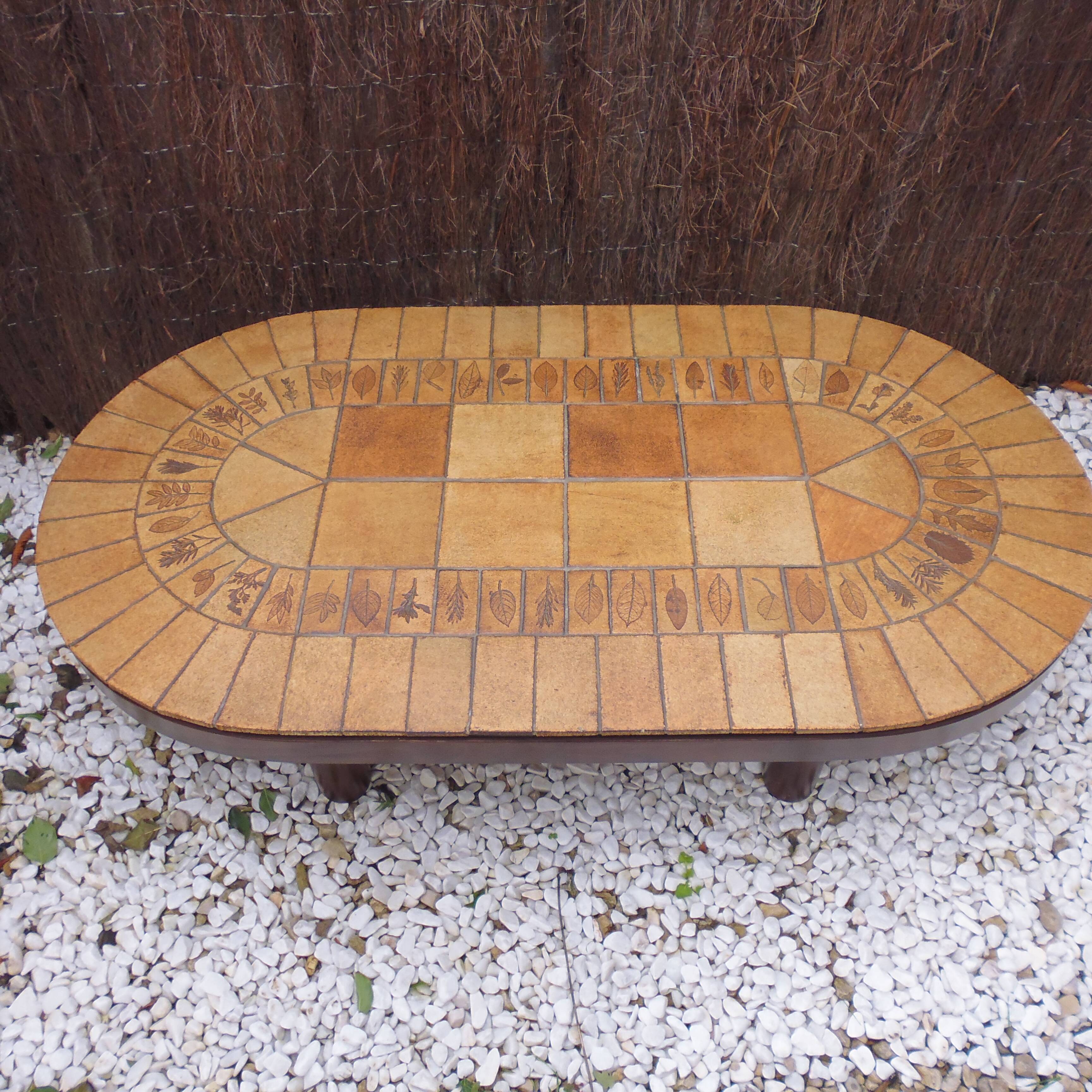 Coffee table Capron ceramic oval 70