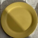 Set of 6 modern yellow dessert plates D19