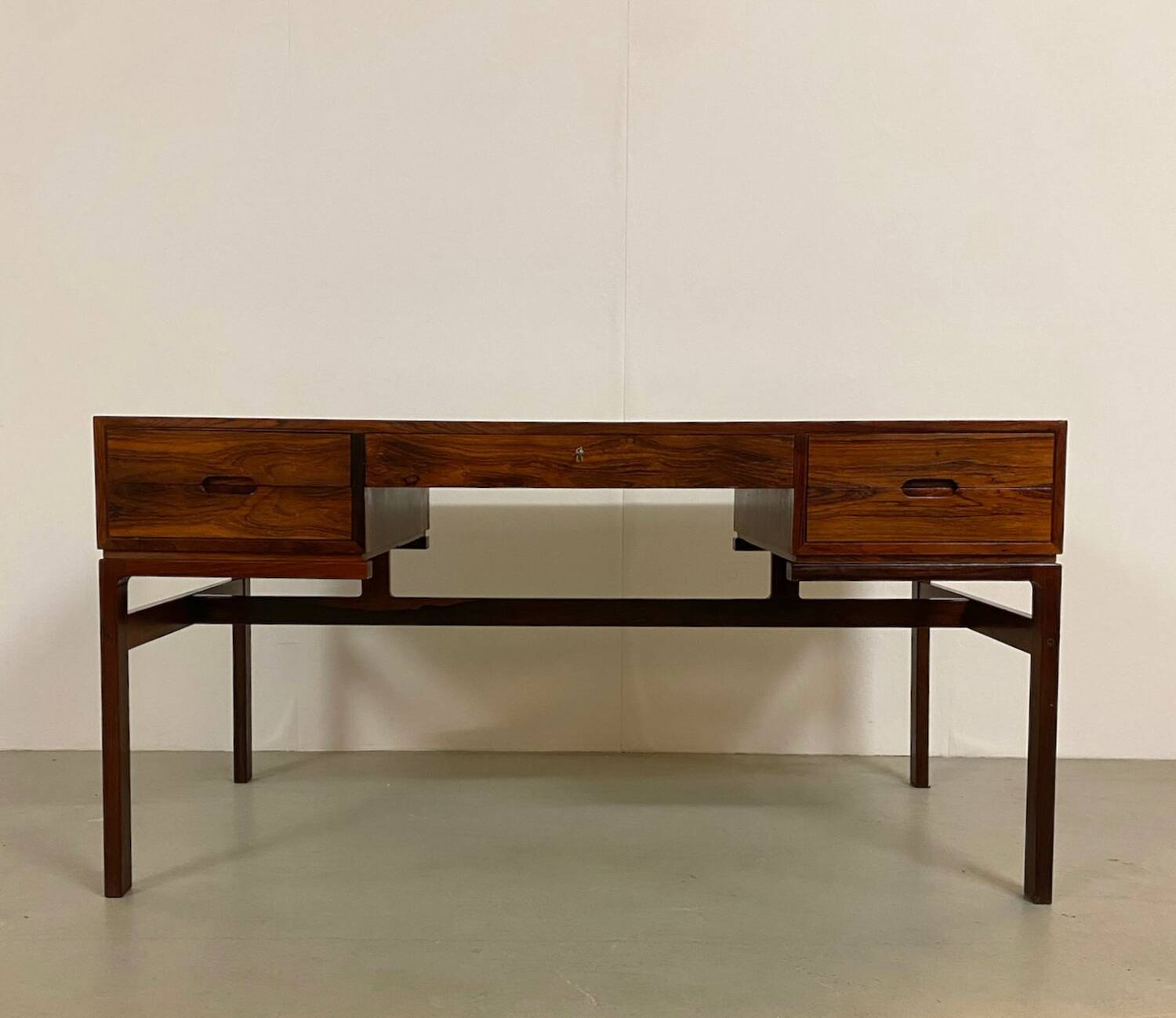 Danish Palisander Desk by Arne Wahl Iversen 60s