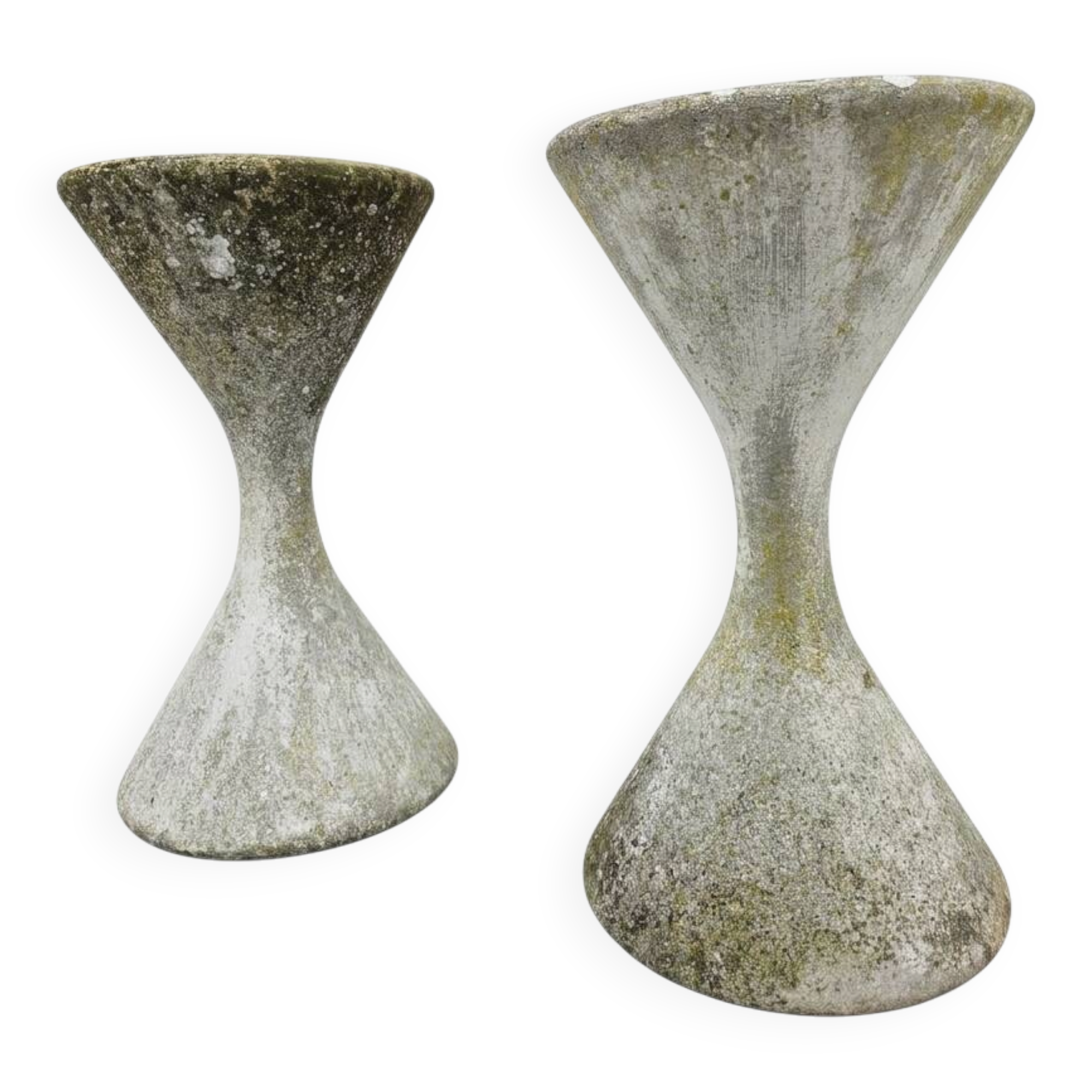 Pair of diabolos in eternit by Willy Guhl and Anton Bee – 1960