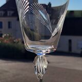 6 crystal wine glasses from the 60s (wheat)