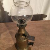 Lampe pigeon en laiton fin XIX
